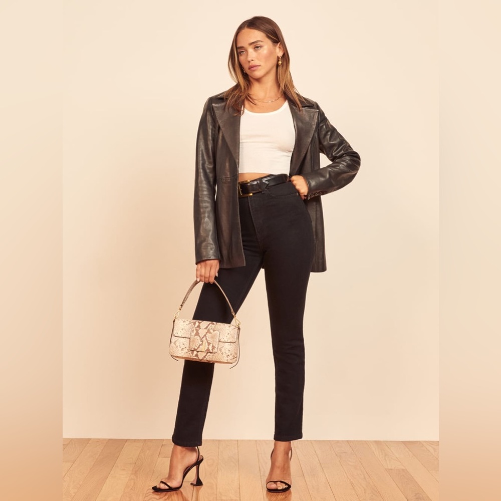 Reformation Liza Ultra High Rise Straight Jeans